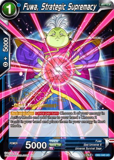 Fuwa Strategic Supremacy Divine Multiverse Draft Tournament DB2-045 Tournament Promotion Cards Dragonball Super card