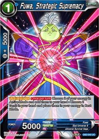 Fuwa Strategic Supremacy Foil DB2-045 Draft Box 05 - Divine Multiverse Dragonball Super card
