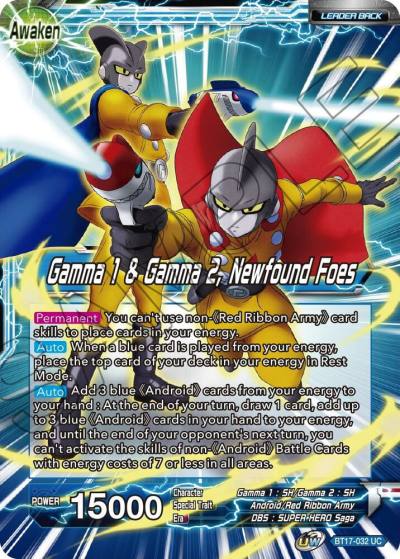 Gamma 1 and Gamma 2 Gamma 1 and Gamma 2 Newfound Foes BT17-032 Ultimate Squad Dragonball Super card