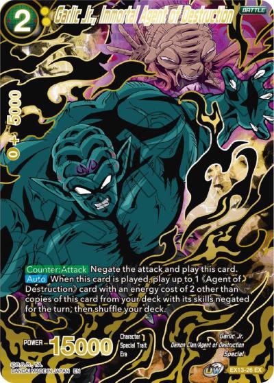 Garlic Jr Immortal Agent of Destruction EX13-26 Special Anniversary Set 2020 Dragonball Super card