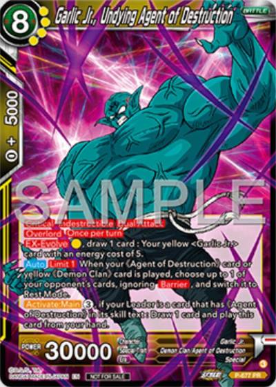 Garlic Jr Undying Agent of Destruction Zenkai Series Tournament Pack Vol11 P-677 Tournament Promotion Cards Dragonball Super card