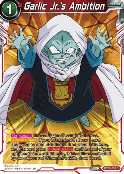 Garlic Jrs Ambition BT21-033 Wild Resurgence Dragonball Super card