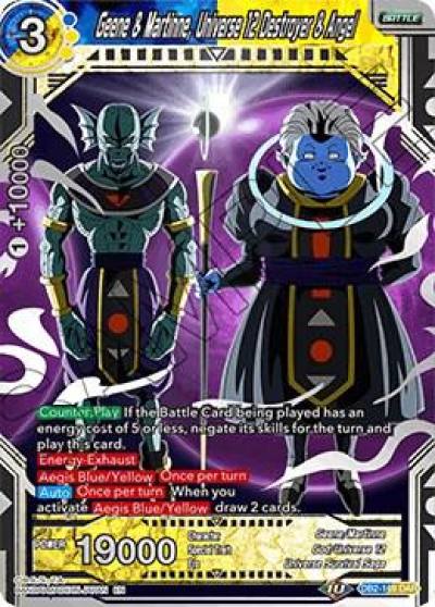 Geene and Martinne Universe 12 Destroyer and Angel DB2-169 Draft Box 05 - Divine Multiverse Dragonball Super card