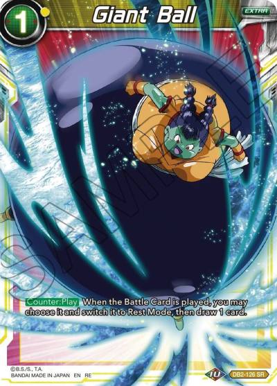 Giant Ball DB2-126 Mythic Booster Dragonball Super card