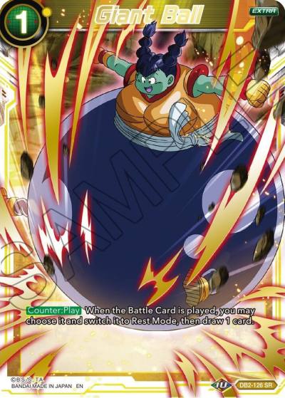 Giant Ball Gold Stamped DB2-126 Mythic Booster Dragonball Super card