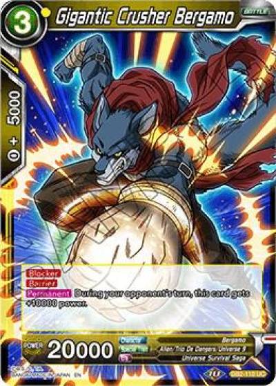 Gigantic Crusher Bergamo DB2-110 Draft Box 05 - Divine Multiverse Dragonball Super card