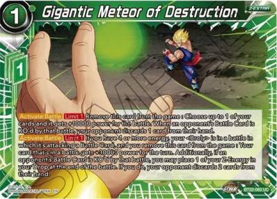 Gigantic Meteor of Destruction BT22-060 Critical Blow Dragonball Super card