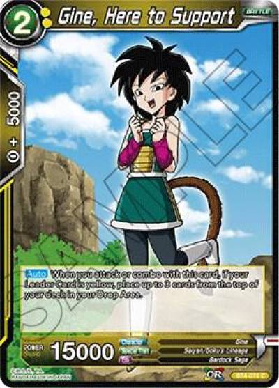 Gine Here to Support Foil BT4-074 Colossal Warfare Dragonball Super card
