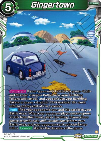Gingertown Foil BT21-099 Wild Resurgence Dragonball Super card