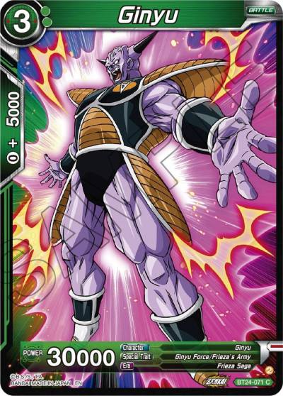 Ginyu Foil BT24-071 Beyond Generations Dragonball Super card