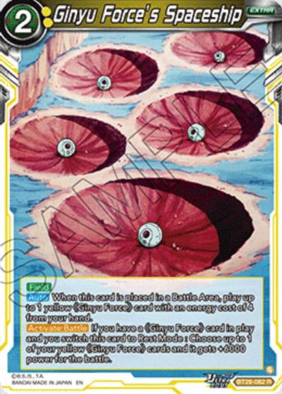 Ginyu Force s Spaceship BT29-082 Fearsome Rivals Dragonball Super card