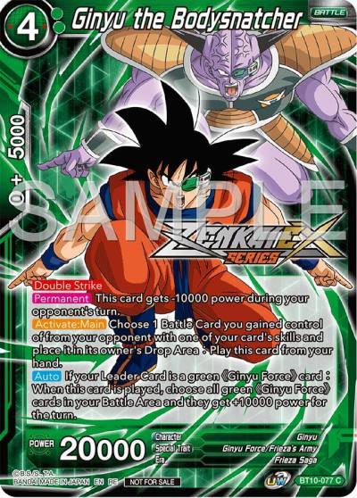 Ginyu the Bodysnatcher Event Pack 15 BT10-077 Promotion Cards Dragonball Super card