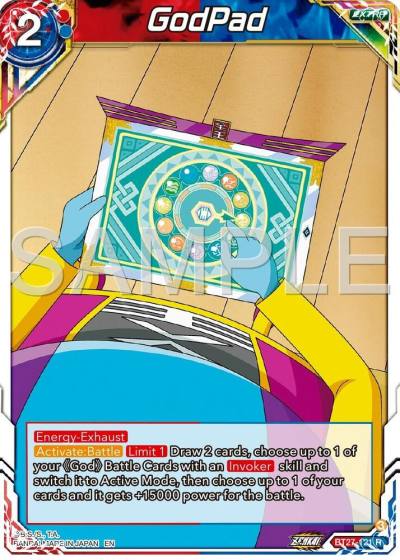 GodPad BT27-121 History of Z Dragonball Super card