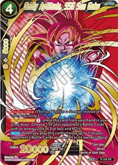 Godly Aptitude SSG Son Goku P-164 Promotion Cards Dragonball Super card
