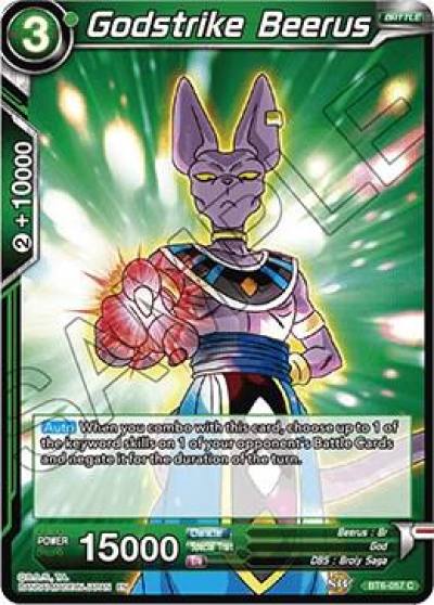 Godstrike Beerus BT6-057 Destroyer Kings Dragonball Super card