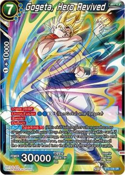 Gogeta Hero Revived BT5-038 Miraculous Revival Dragonball Super card