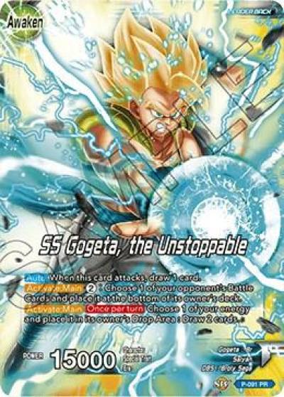 Gogeta SS Gogeta the Unstoppable Broly Pack Vol 1 P-091 Promotion Cards Dragonball Super card