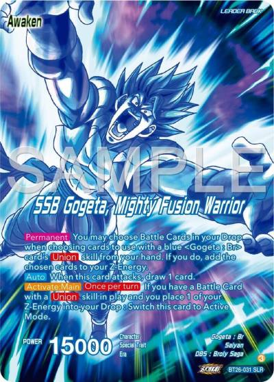 Gogeta SSB Gogeta Mighty Fusion Warrior Alternate Art BT26-031 Ultimate Advent Dragonball Super card