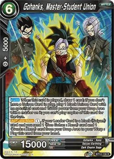 Gohanks Master Student Union BT12-139 Vicious Rejuvenation Dragonball Super card