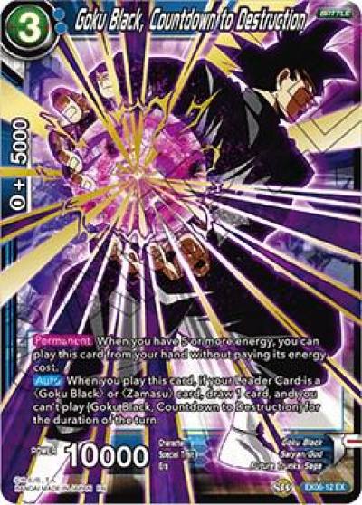 Goku Black Countdown to Destruction Foil EX06-12 Special Anniversary Set Dragonball Super card