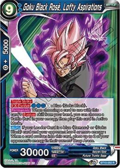 Goku Black Rose Lofty Aspirations Foil BT10-050 Rise of the Unison Warrior Dragonball Super card