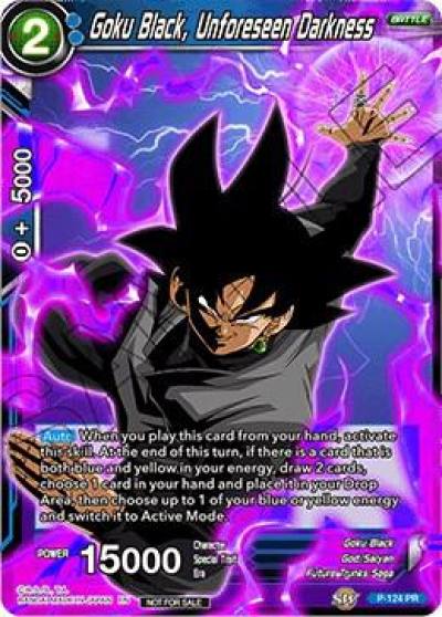 Goku Black Unforeseen Darkness Foil P-124 Promotion Cards Dragonball Super card