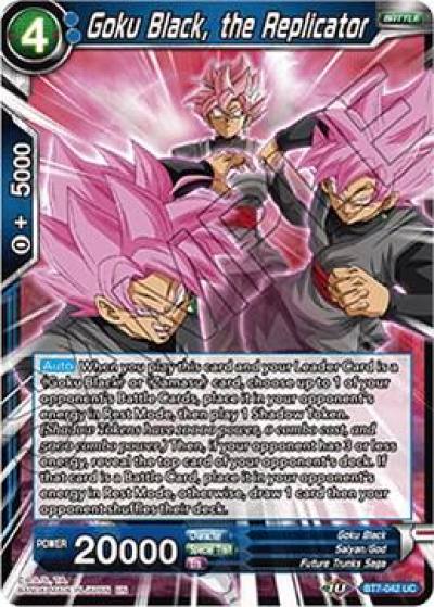 Goku Black the Replicator BT7-042 Assault of the Saiyans Dragonball Super card