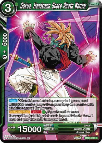 Gokua Handsome Space Pirate Warrior BT25-090 Legend of the Dragon Balls Dragonball Super card