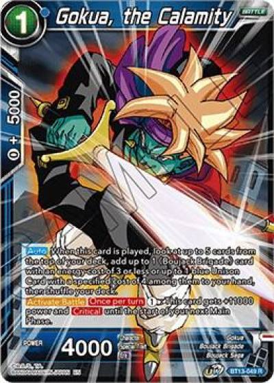 Gokua the Calamity BT13-049 Supreme Rivalry Dragonball Super card