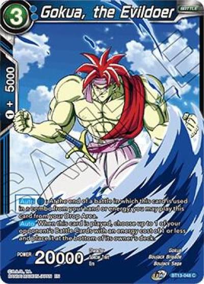 Gokua the Evildoer BT13-048 Supreme Rivalry Dragonball Super card