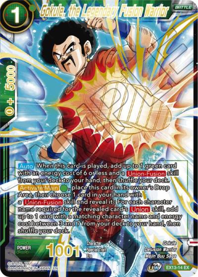 Gokule the Legendary Fusion Warrior EX13-14 Special Anniversary Set 2020 Dragonball Super card