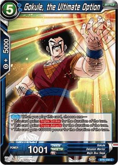 Gokule the Ultimate Option BT6-038 Destroyer Kings Dragonball Super card