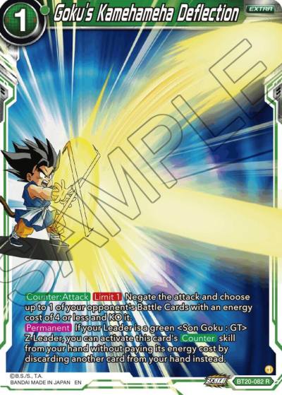 Gokus Kamehameha Deflection BT20-082 Power Absorbed Dragonball Super card