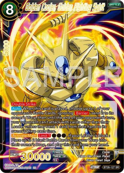 Golden Cooler Golden Fighting Spirit BT26-126 Ultimate Advent Dragonball Super card