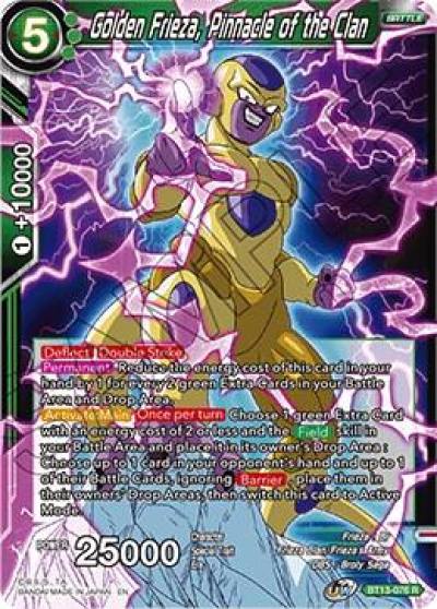 Golden Frieza Pinnacle of the Clan BT13-076 Supreme Rivalry Dragonball Super card