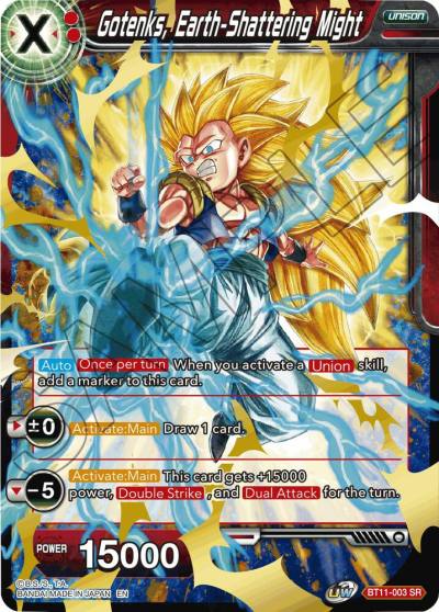 Gotenks Earth Shattering Might BT11-003 Vermilion Bloodline Dragonball Super card