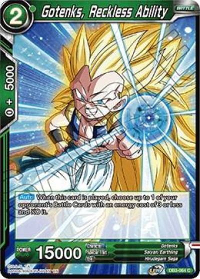 Gotenks Reckless Ability DB3-064 Draft Box 06 - Giant Force Dragonball Super card