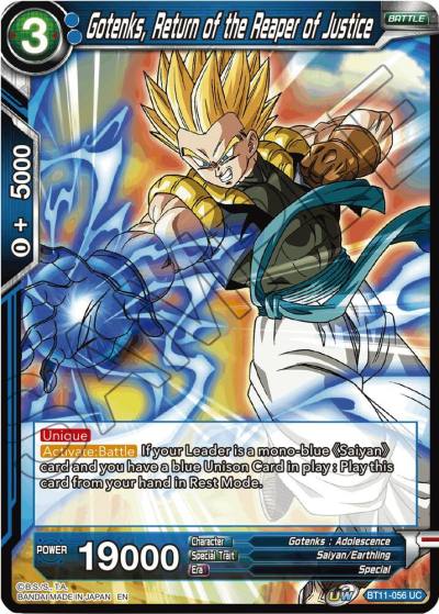 Gotenks Return of the Reaper of Justice Foil BT11-056 Vermilion Bloodline Dragonball Super card