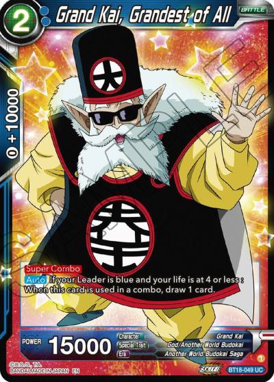 Grand Kai Grandest of All BT18-049 Dawn of the Z-Legends Dragonball Super card
