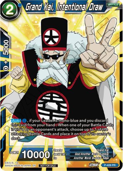 Grand Kai Intentional Law Zenkai Series Tournament Pack Vol1 P-409 Tournament Promotion Cards Dragonball Super card