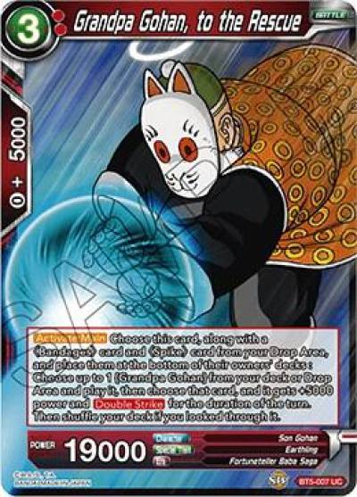 Grandpa Gohan to the Rescue BT5-007 Miraculous Revival Dragonball Super card