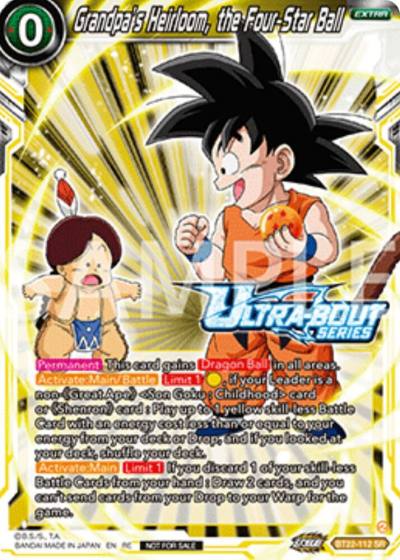 Grandpas Heirloom the Four Star Ball Event Pack 17 BT22-112 Promotion Cards Dragonball Super card