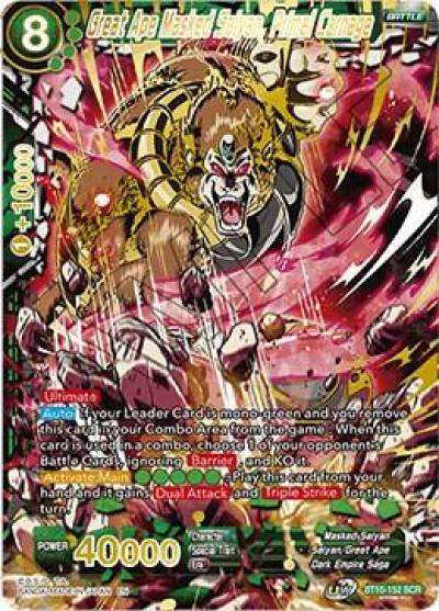 Great Ape Masked Saiyan Primal Carnage BT10-152 Rise of the Unison Warrior Dragonball Super card