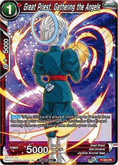Great Priest Gathering the Angels Tournament Pack Vol 7 P-366 Tournament Promotion Cards Dragonball Super card