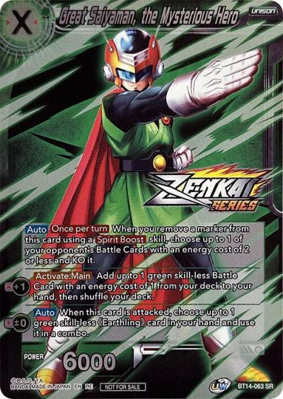 Great Saiyaman the Mysterious Hero Event Pack 10 Alternate Foil BT14-063 Tournament Promotion Cards Dragonball Super card