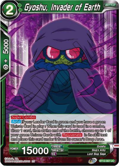 Gyoshu Invader of Earth BT12-067 Vicious Rejuvenation Dragonball Super card