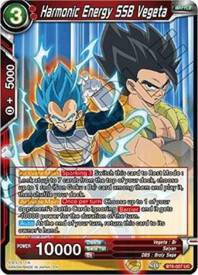 Harmonic Energy SSB Vegeta BT6-007 Destroyer Kings Dragonball Super card