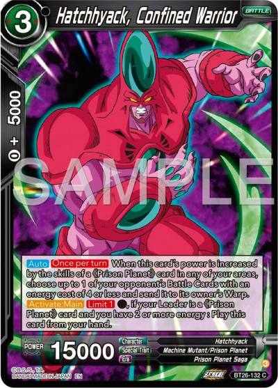 Hatchhyack Confined Warrior BT26-132 Ultimate Advent Dragonball Super card