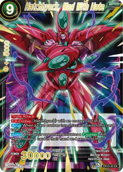 Hatchhyack Mad With Hate EX13-33 Special Anniversary Set 2020 Dragonball Super card
