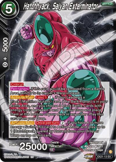 Hatchhyack Saiyan Exterminator Foil EX21-13 5th Anniversary Set Dragonball Super card